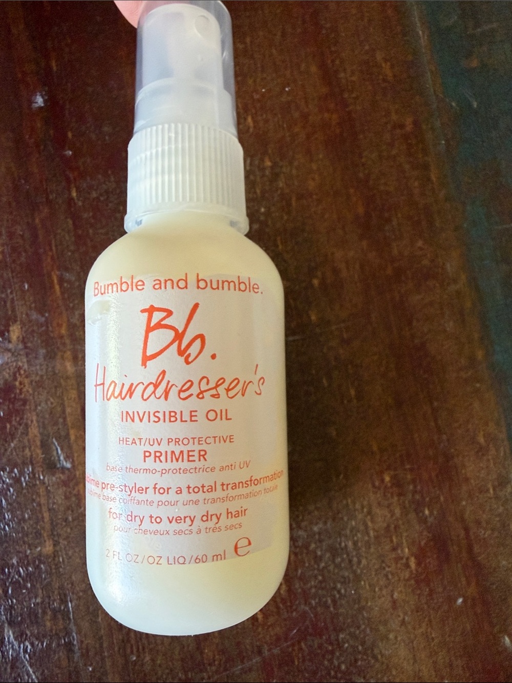 NewBumble and bumble Hairdresser's Invisible Oil Primer travel size 2 oz